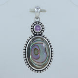 925 Silver Abalone Shell Pendant