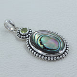 925 Silver Abalone Shell Pendant