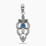 925 Sterling Silver Blue Topaz Designer Pendants