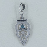 Gorgeous Blue Topaz  Gemstone - 925 Sterling Silver Designer Pendant