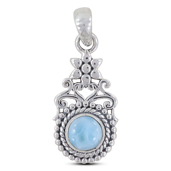 925 Sterling Silver Larimar Pendant