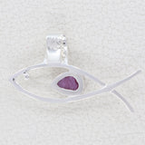 Ruby 925 Sterling Silver Pendant