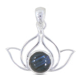 925 Silver Labradorite Lotus Pendant