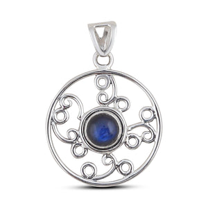 Rainbow Moonstone Silver Pendants