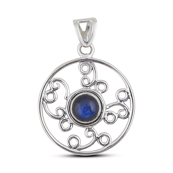 Rainbow Moonstone Silver Pendants