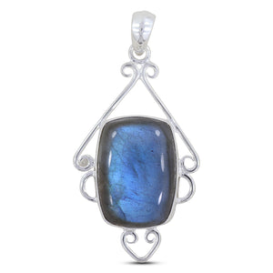925 Sterling Silver Labradorite Pendant