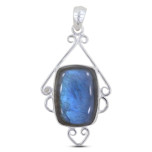 925 Sterling Silver Labradorite Pendant