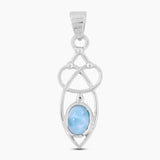 925 Sterling Silver Larimar Pendants