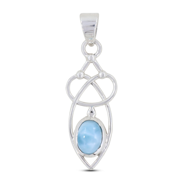 925 Sterling Silver Larimar Pendants