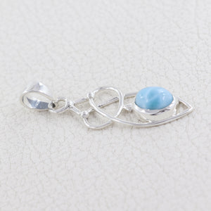 925 Sterling Silver Larimar Pendants
