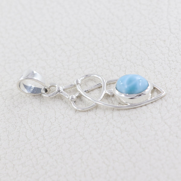925 Sterling Silver Larimar Pendants