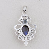 Rainbow Moonstone 925 Sterling Silver Pendant