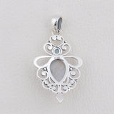 Rainbow Moonstone 925 Sterling Silver Pendant