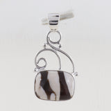 925 Sterling Silver Dendritic Opal Pendant