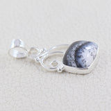 925 Sterling Silver Dendritic Opal Pendant