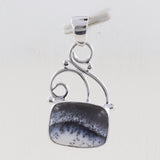 925 Sterling Silver Dendritic Opal Pendant