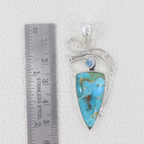 925 Silver Boulder Turquoise Pendant