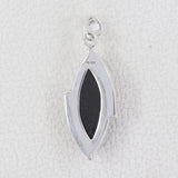 Natural Black Tourmaline Raw Gemstone Pendant