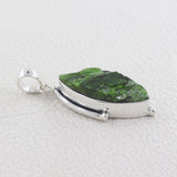 925 Silver Raw Black Tourmaline Pendant