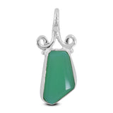 Chrysoprase Pendant 925 Sterling Silver Pendant