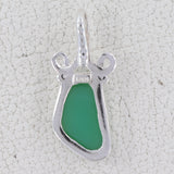 925 Sterling Silver Chrysoprase Pendant