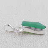 Chrysoprase Pendant 925 Sterling Silver Pendant