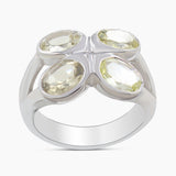 Citrine Silver Rings