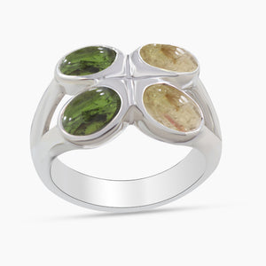 Citrine Silver Rings