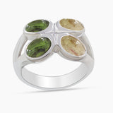 Citrine Silver Rings