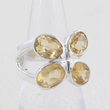 Citrine silver Ring