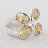 Citrine silver Ring