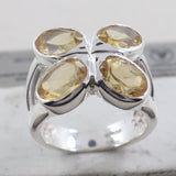 Citrine silver Ring