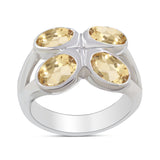 Citrine silver Ring