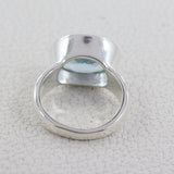 Crystal Quartz Solid Sterling Silver Men's Ring