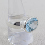 Crystal Quartz Solid Sterling Silver Men's Ring