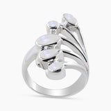 Emerald Silver Rings