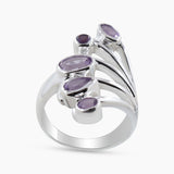Emerald Silver Rings