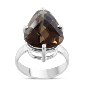 Natural Amethyst Silver Ring