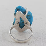 Arizona Turquoise Prong Set Silver Ring