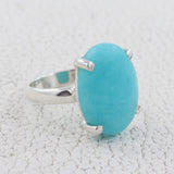 Amazonite Sterling Silver Ring