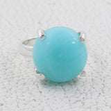 Amazonite Sterling Silver Ring