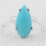 Amazonite Sterling Silver Ring