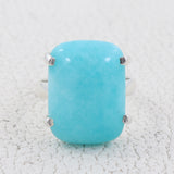 Amazonite Sterling Silver Ring