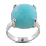 Amazonite Sterling Silver Ring