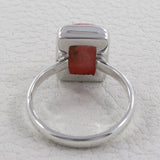 Rhodochrosite Silver Ring