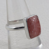 Rhodochrosite Silver Ring