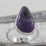 Purple Sugilite Silver Ring