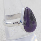 Purple Sugilite Silver Ring