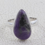 Purple Sugilite Silver Ring