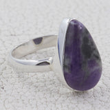 Purple Sugilite Silver Ring